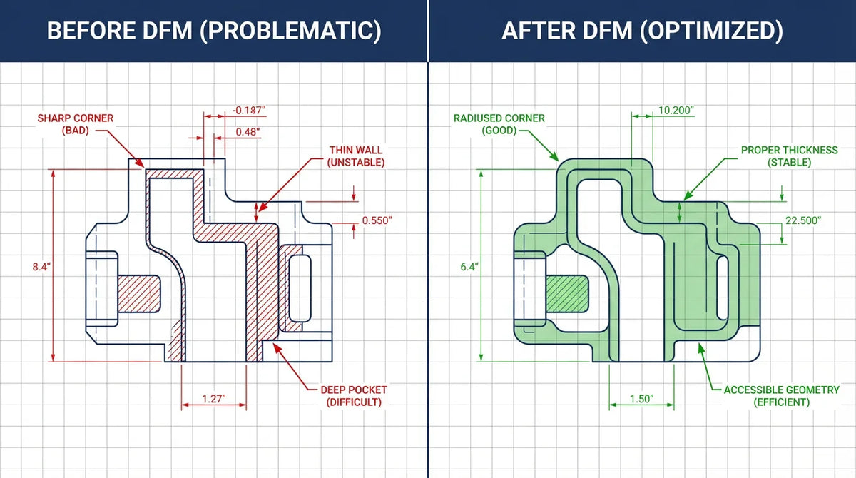DFM Design for Manufacturing Checklist - CNC Machining Best Practices