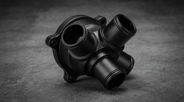 High-precision CNC-machined 7075-T6 aluminum sensor housing for an autonomous inspection robot