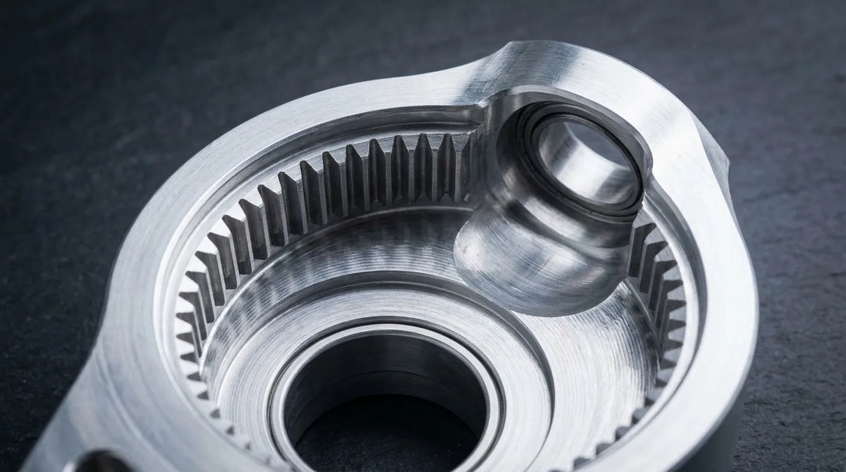 Hochpräzises CNC-gefrästes 7075-T6 Aluminium Hüftgelenkgehäuse für einen humanoiden Roboter