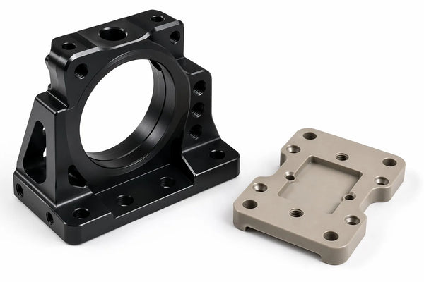 Support LiDAR aluminium 6061-T6 usine CNC et plaque isolante IMU PEEK par Alloyer