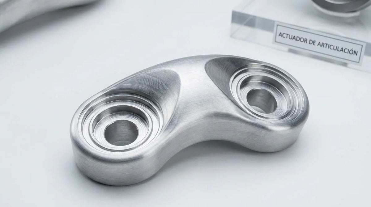Carcasa de actuador de cadera de exoesqueleto de aluminio 7075-T6 mecanizada por CNC